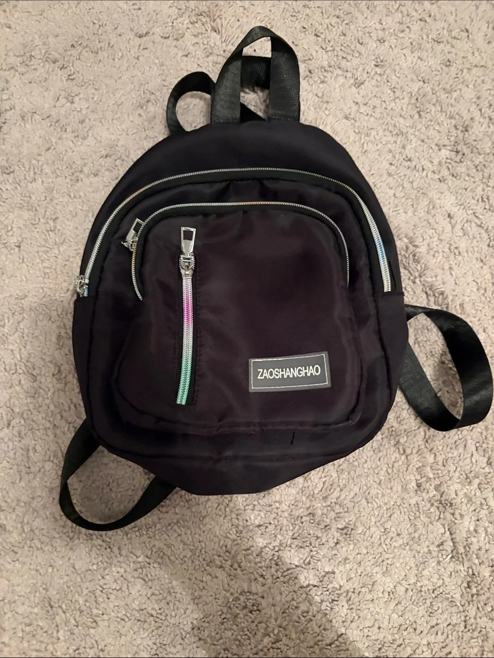 Black Mini Backpack